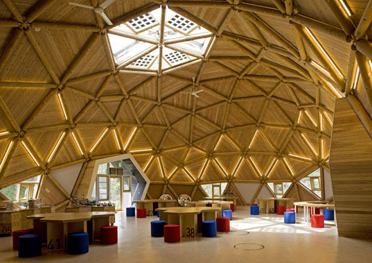 bubbletecture h, shuhei endo, green building, sustainable architecture, locally sourced wood, green roof, geodesic dome house, dome home, japan