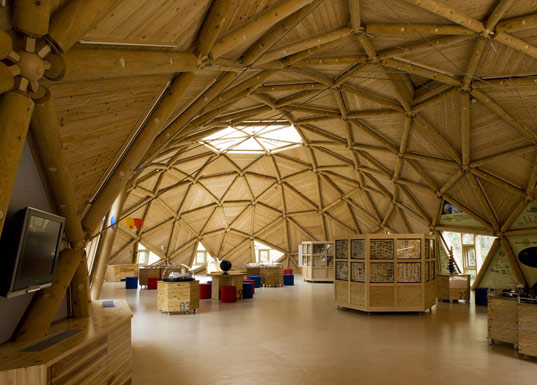 bubbletecture h, shuhei endo, green building, sustainable architecture, locally sourced wood, green roof, geodesic dome house, dome home, japan