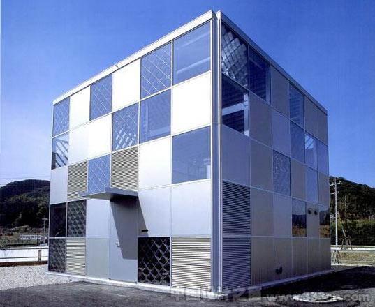 riken yamamoto, ecoms house, prefab ecoms, prefab aluminum panels, sus corporation prefab, aluminum architecture