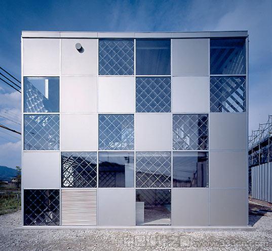 riken yamamoto, ecoms house, prefab ecoms, prefab aluminum panels, sus corporation prefab, aluminum architecture