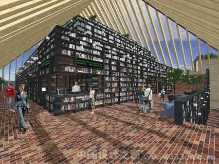 “書山”建筑 荷蘭公共圖書館-圖片1