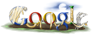 google halloween doodle logo 2006 Googlefʥ(ji)Logop1999~2010
