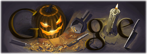 google halloween doodle logo 2008 Googlef(wn)ʥ(ji)Logop1999~2010