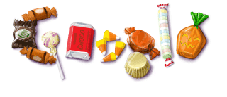 google halloween doodle logo 2009b Googlefʥ(ji)Logop1999~2010