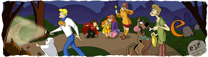 google halloween doodle logo 2010b Googlefʥ(ji)Logop1999~2010