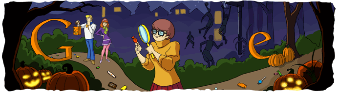 google halloween doodle logo 2010c Googlefʥ(ji)Logop1999~2010