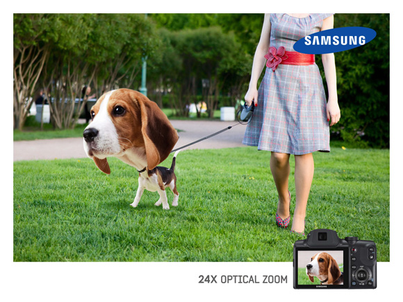 Samsung: Optical Zoom, Dog
