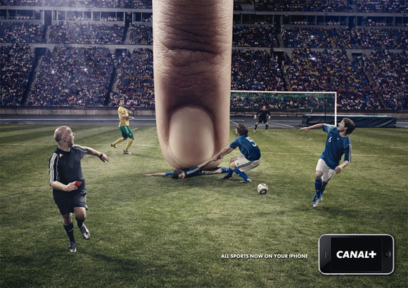 Canal+: iPhone, Football