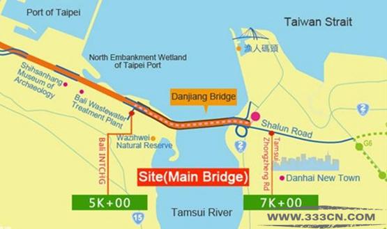 國際競爭 臺灣地區(qū) 淡江橋項(xiàng)目 淡水區(qū) 關(guān)渡橋