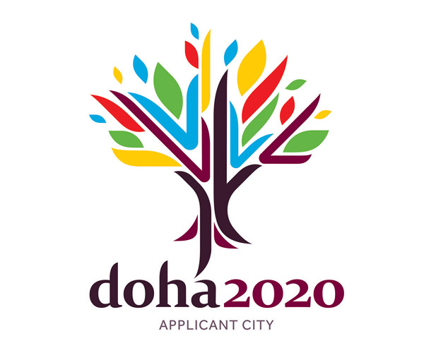 doha 2020 logo applicant city ؠk2020W\W־