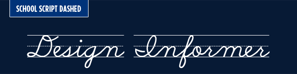 School Script Dashed