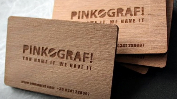 Wood Business Card