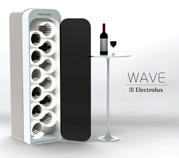 WAVE Ultra Sonic Wine Ager And Refrigerator by Mika Yamamoto
