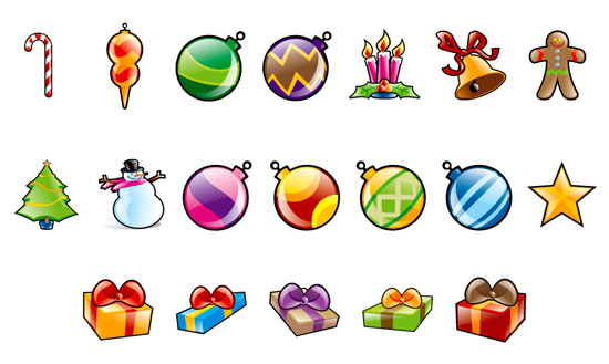 Beautiful Christmas Icon Sets